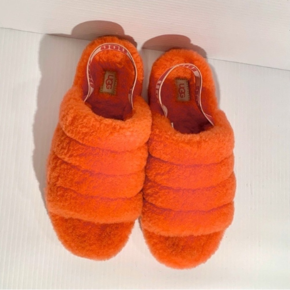 UGG Fluffy Orange Slippers - Picture 3 of 8